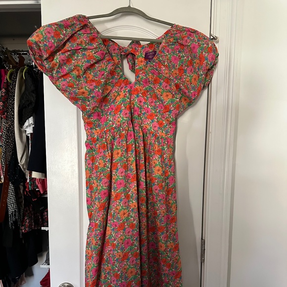 J.Crew Liberty Bow-Back Puff Sleeve Dress - Picture 2 of 4